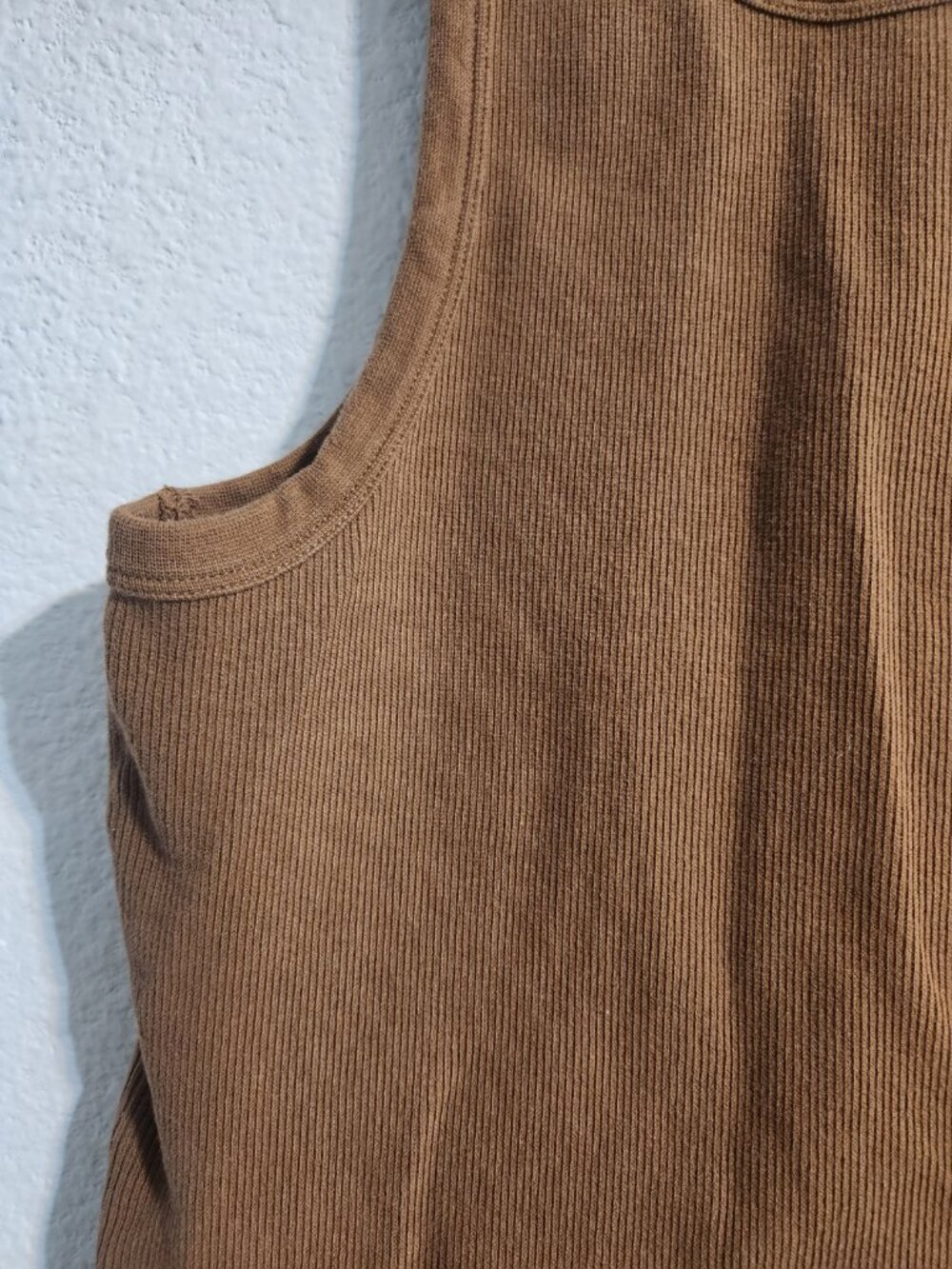 Sold Out NYC The Not So Basic Tank in Chocolate Women’s Ribbed size medium - Picture 3 of 4
